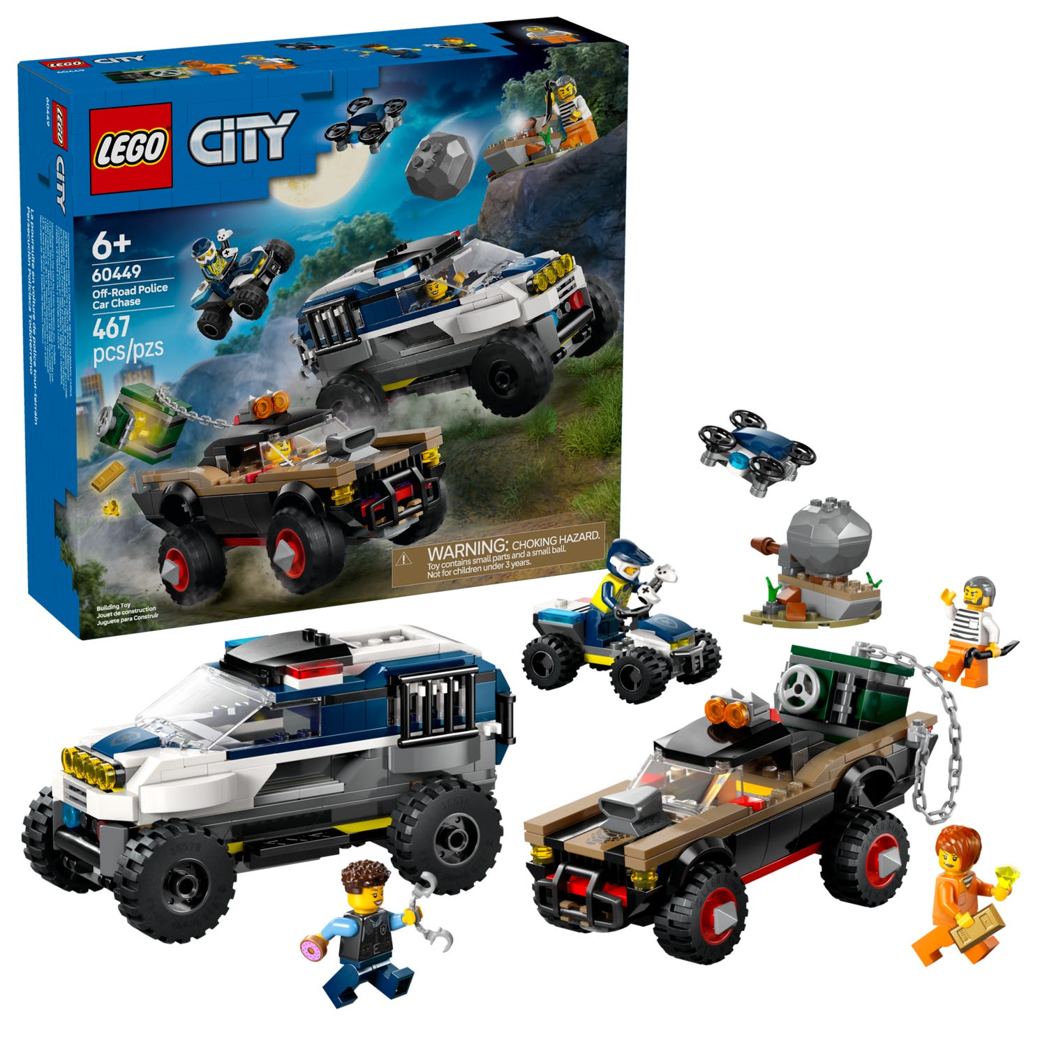 Inseguimento del fuoristrada della polizia 60449 | City | LEGO® Shop ufficiale IT