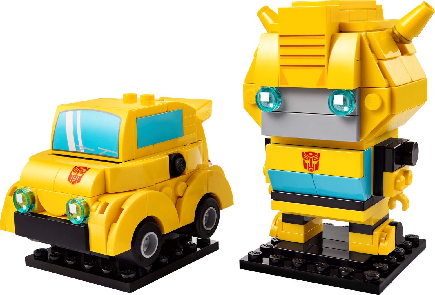 Robot e veicolo Bumblebee 40804 | BrickHeadz | LEGO® Shop ufficiale IT